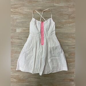 Lilly Pulitzer white Swiss dot dress, size 6